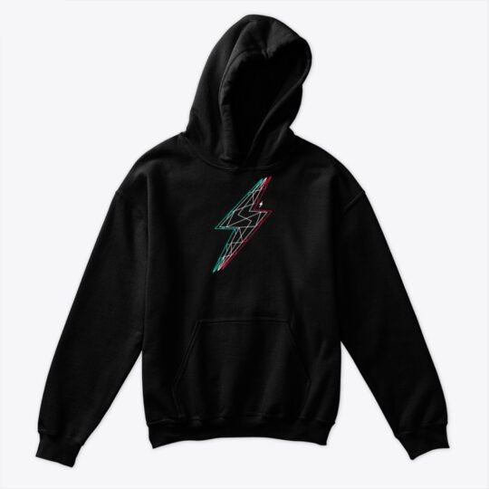 Glitched Black Hoodie