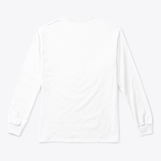 Glitched White Long Sleeve T-shirt - Image 2