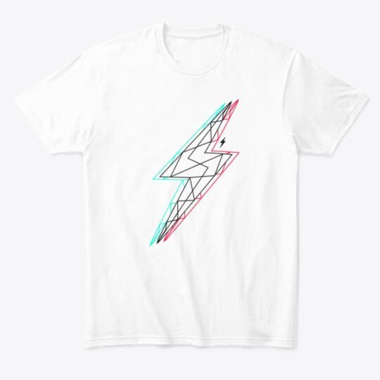 Glitched White -T-shirt