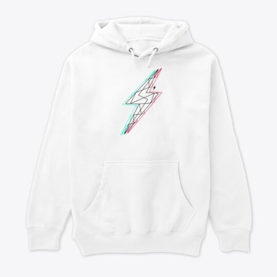 Glitched White Hoodie